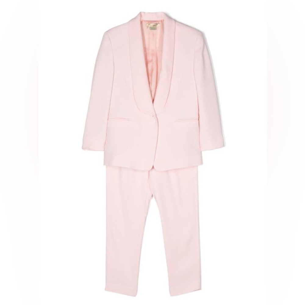 Stella McCartney Kids light pink single-breasted suit